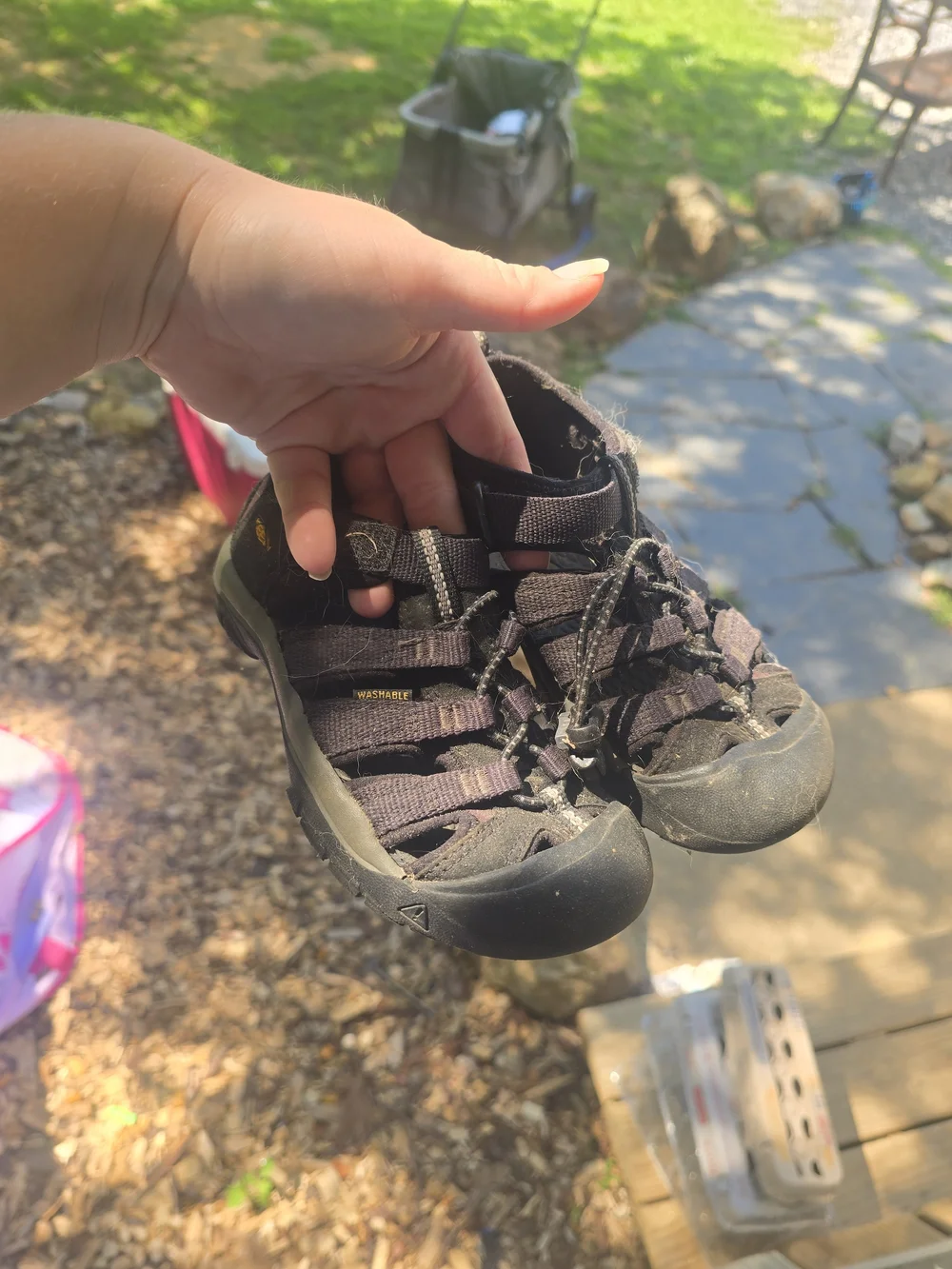 KEEN Kids Black Closed-Toe Water Sandals
